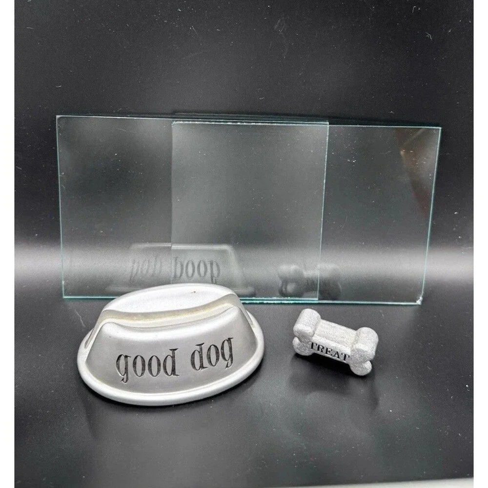 Dog Photo Frame 5x7 Glass Good Dog Treat Bone Picture Frame Portrait Landscape